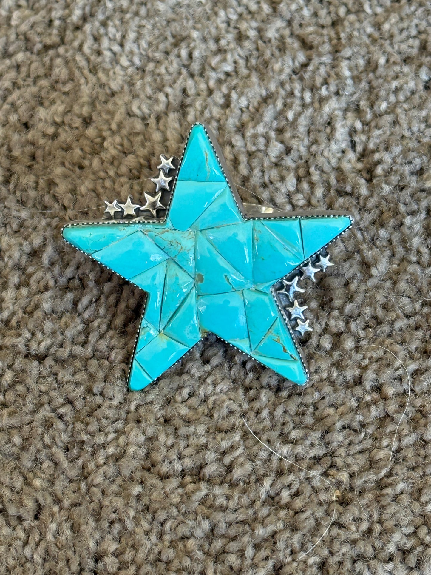 Cobblestone star ring