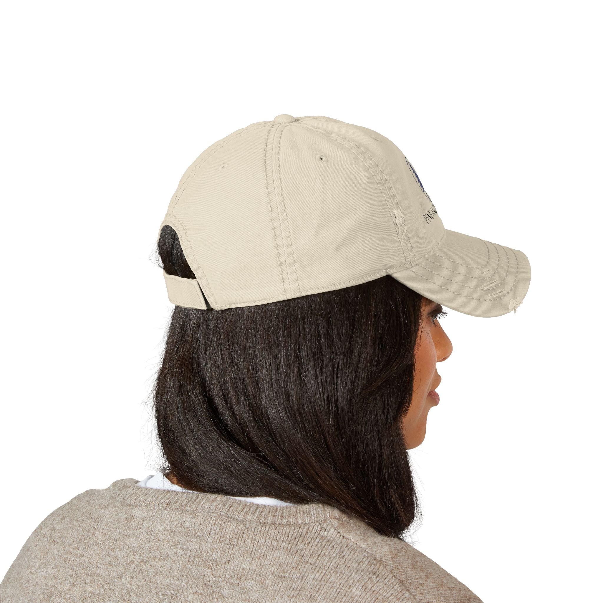 Distressed Embroidered Hat