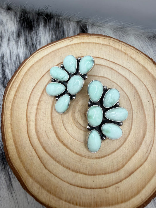 Paloma half cluster earrings