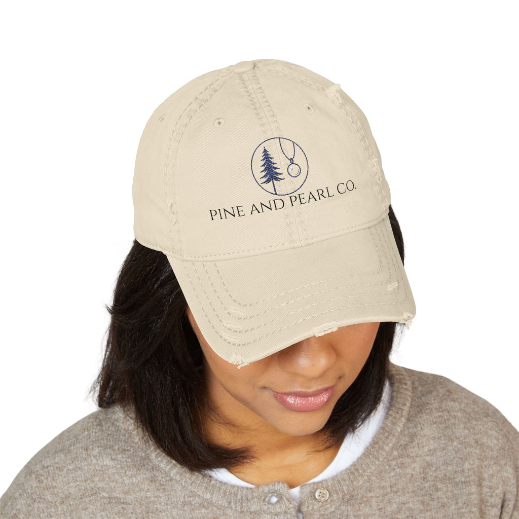 Distressed Embroidered Hat