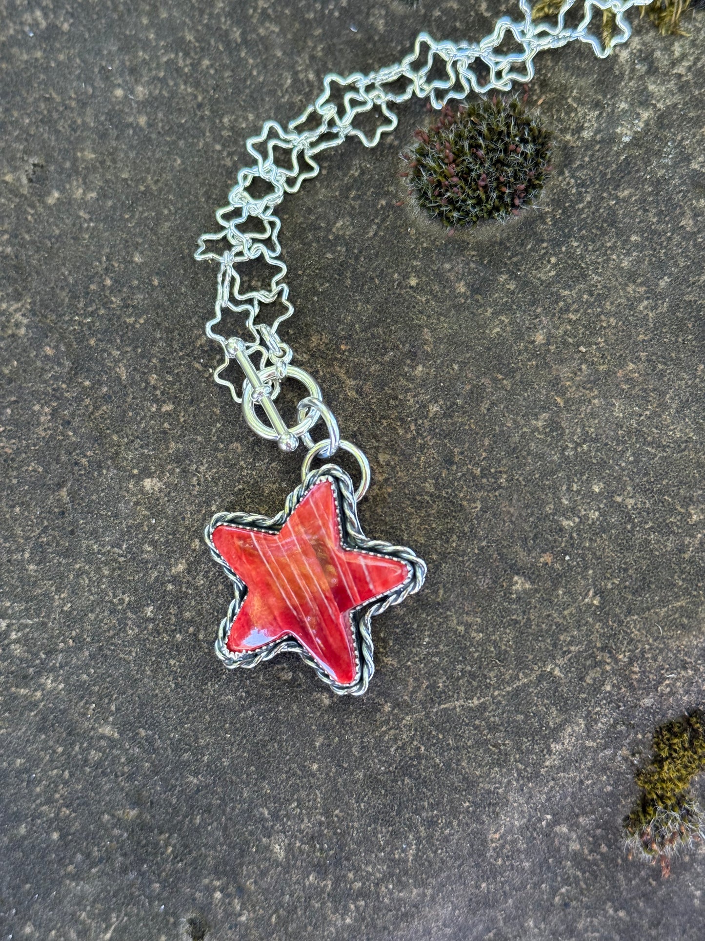 Red Spiny Necklace