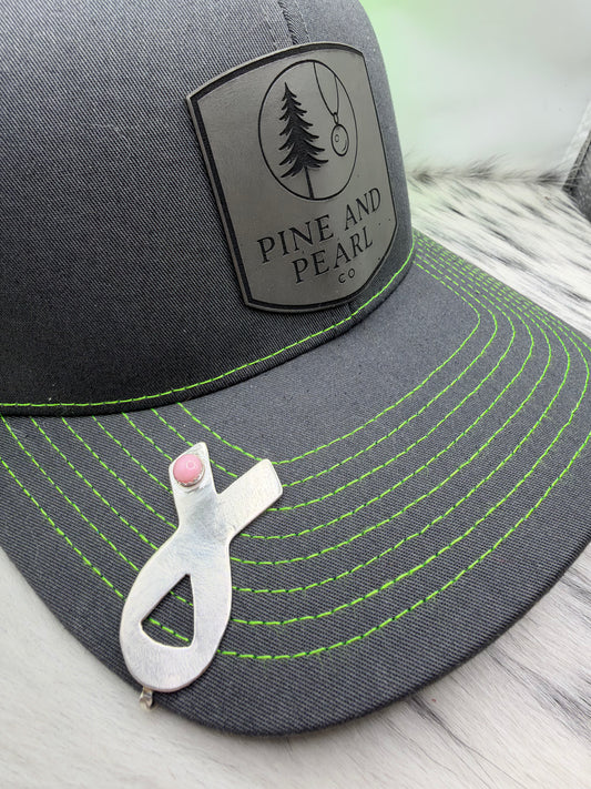 Tough enough to wear pink hat pin