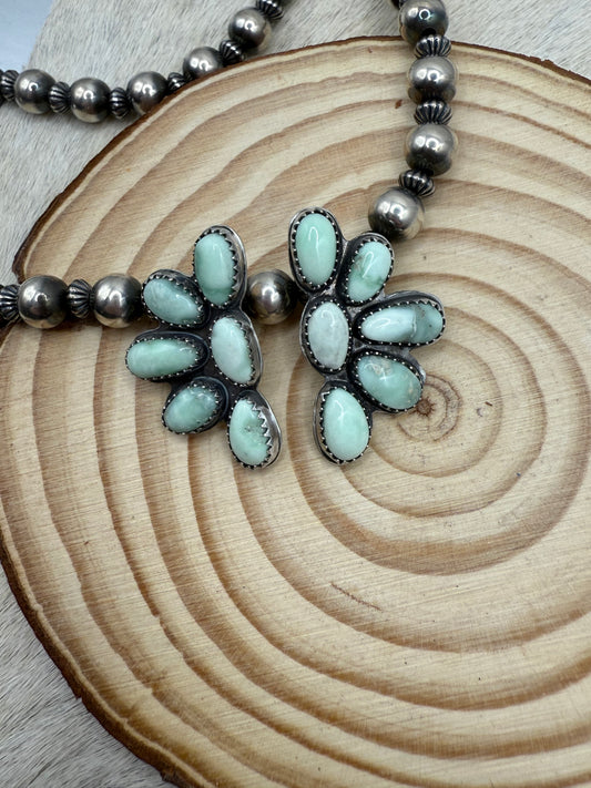 Paloma half cluster earrings