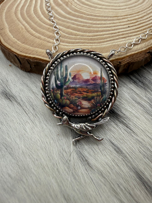 Roadrunner necklace