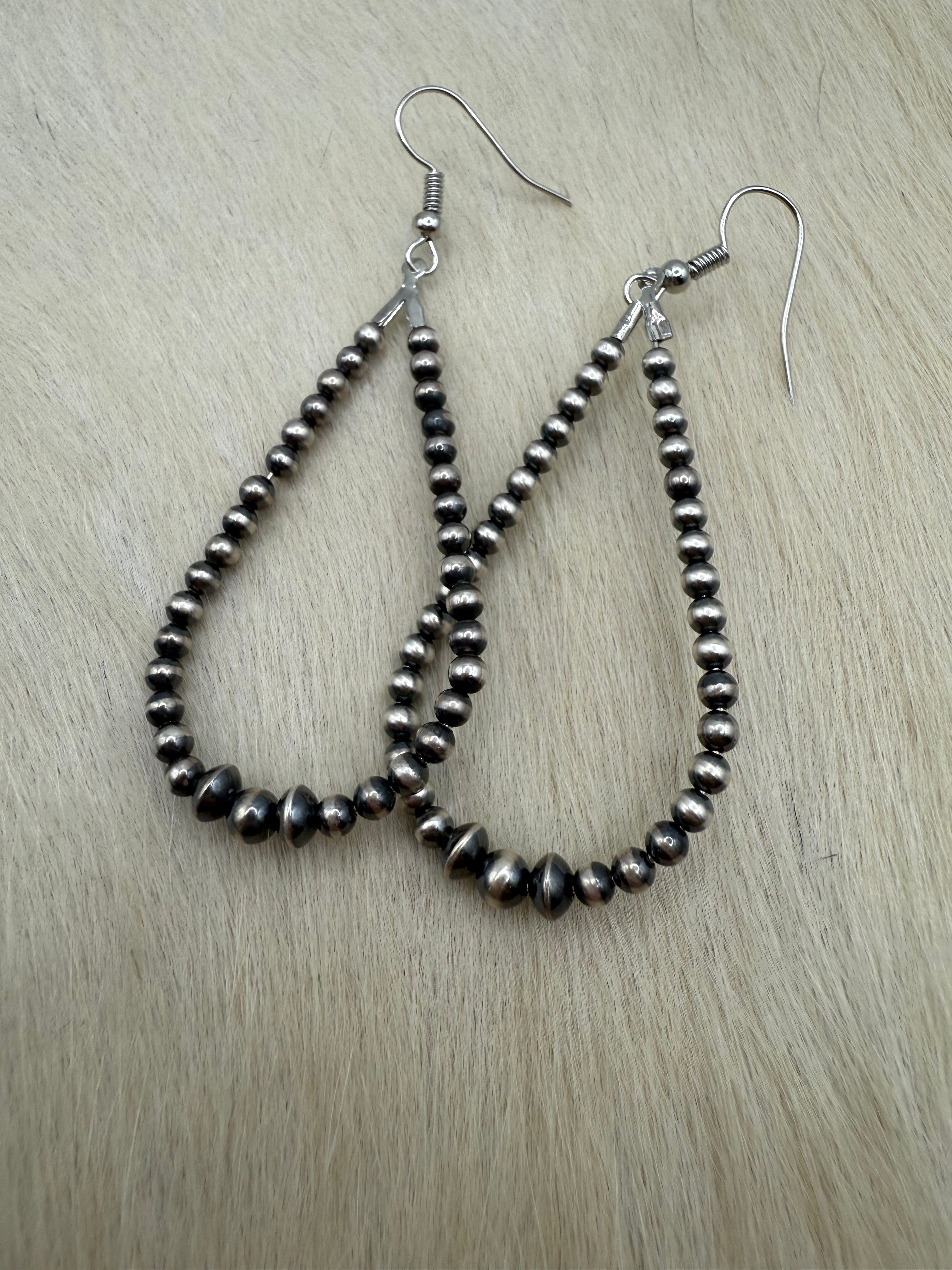 3mm teardrop earrings