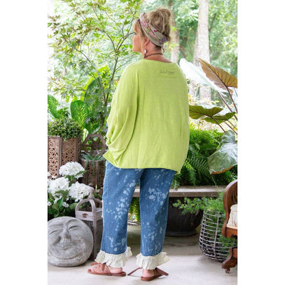 Be Free Top - Vintage Chartreuse
