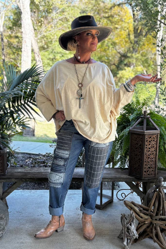 Be Free Top - Oatmeal